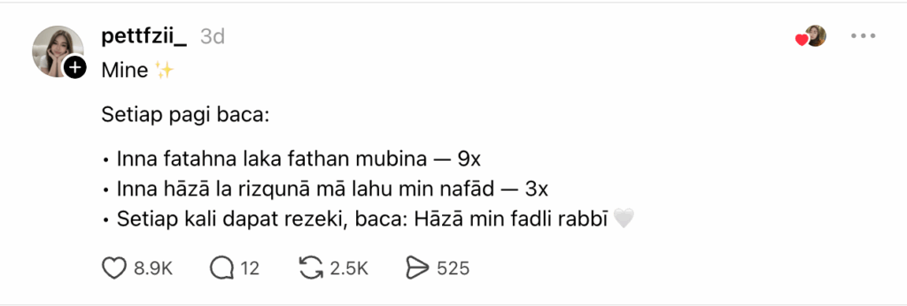 amalan rezeki